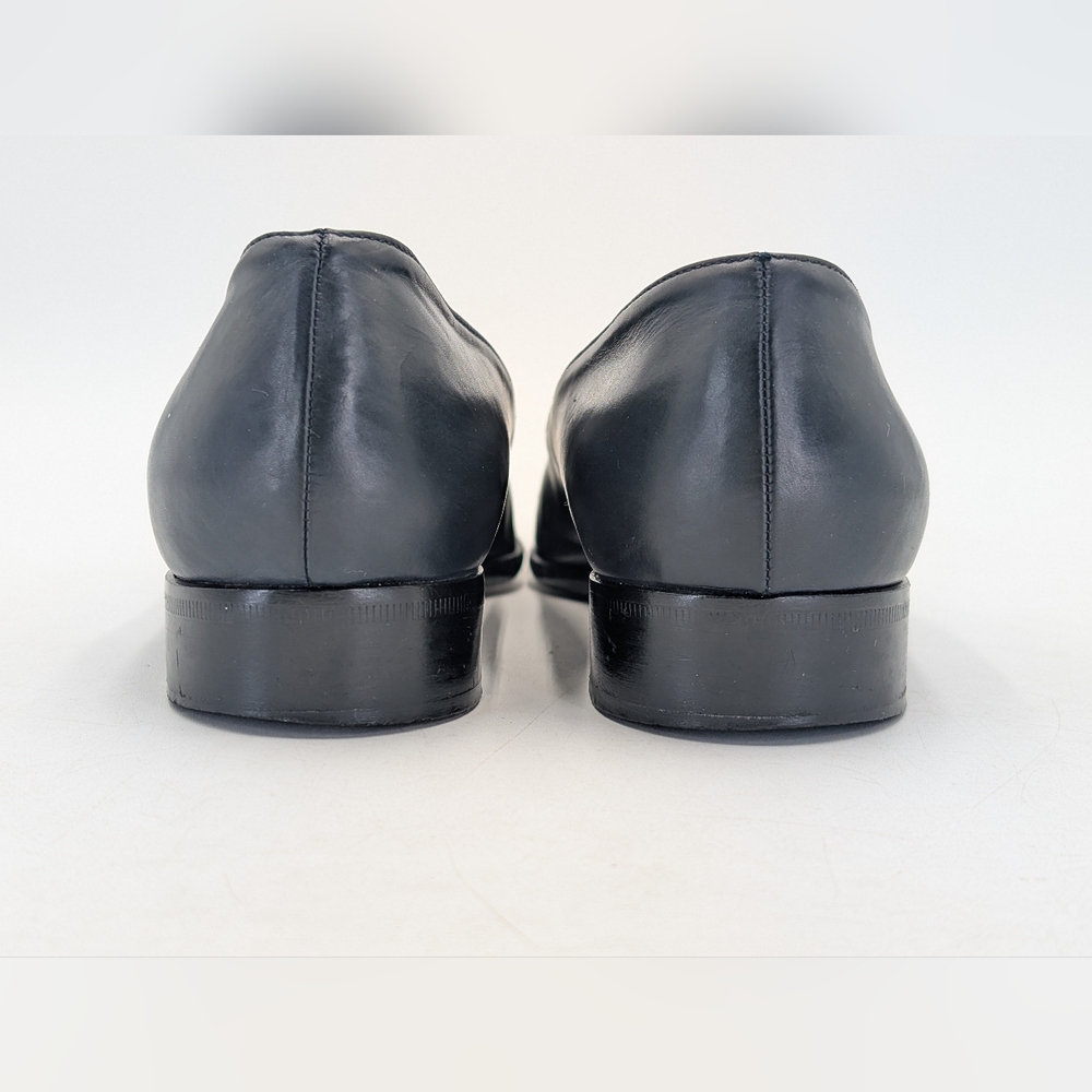 COACH Made In Italy Women's Size 6M Classic Navy Genuine Smooth Leather Loafers - Picture 15 of 17